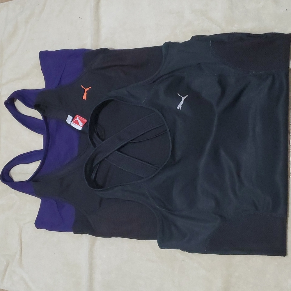 Bundle tank tops Puma and champion women's sz M